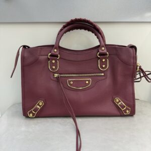 발렌시아가 르 시티 라지 백 와인 골드 장식 레플리카 미러급 SA급 S급 고퀄리티 최상급 하이엔드 가방 [여성]