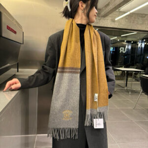 에르메스 H 자수 캐시미어 배색 스카프 옐로우 레플리카 미러급 SA급 S급 고퀄리티 최상급 하이엔드 [남성여성공용]