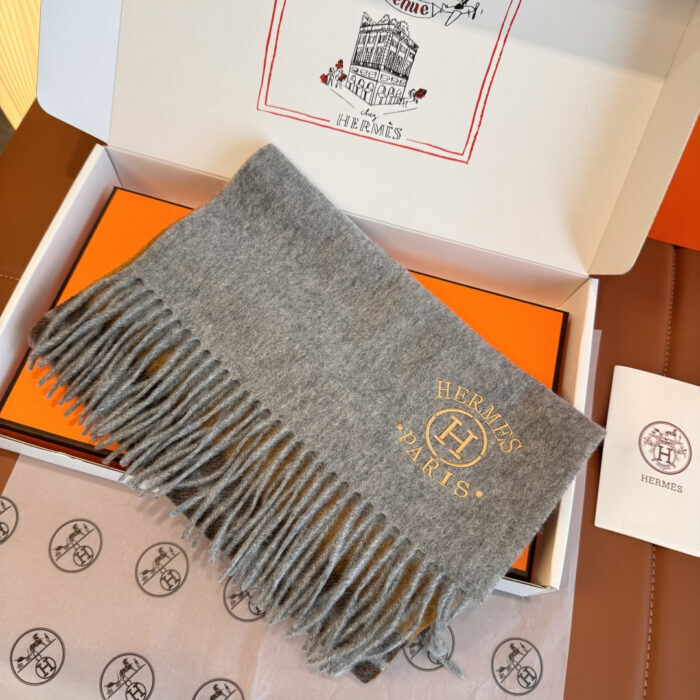 에르메스 H 자수 캐시미어 배색 스카프 옐로우 레플리카 미러급 SA급 S급 고퀄리티 최상급 하이엔드 [남성여성공용] 7