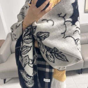 버버리 양면 캐시미어 스카프 블랙 캐시미어100% 레플리카 미러급 SA급 S급 고퀄리티 최상급 하이엔드  [남성여성공용]