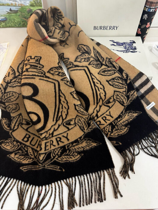 버버리 양면 캐시미어 스카프 카키 캐시미어100% 레플리카 미러급 SA급 S급 고퀄리티 최상급 하이엔드 [남성여성공용] 4