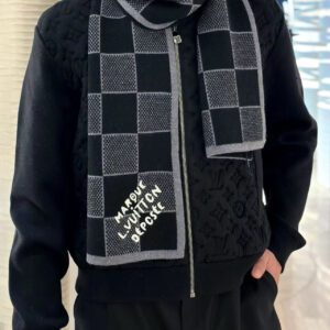 루이비통 다미에 헤리티지 머플러 스카프 블랙 울 100% 레플리카 미러급 SA급 S급 고퀄리티 최상급 하이엔드 [남성여성공용]