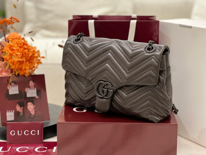 구찌 GG 마몽 미디엄 숄더백 초콜릿 850676 레플리카 미러급 SA급 S급 고퀄리티 최상급 하이엔드 가방 [여성] 4