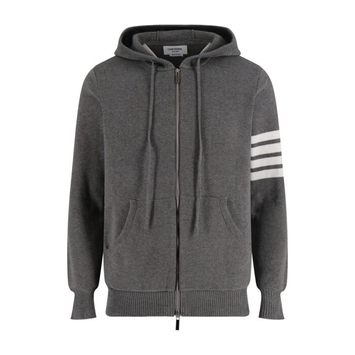 톰브라운 양털 사선 니트 후드집업 그레이 레플리카 미러급 SA급 S급 고퀄리티 하이엔드 최상급 의류 [남성여성공용] 3