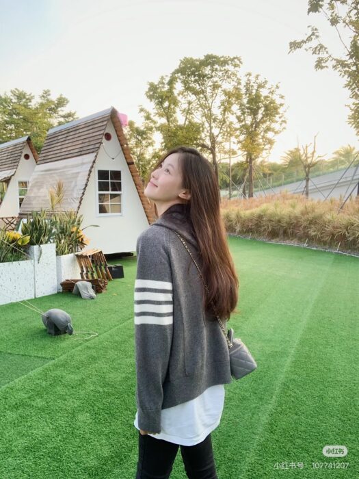 톰브라운 양털 사선 니트 후드집업 그레이 레플리카 미러급 SA급 S급 고퀄리티 하이엔드 최상급 의류 [남성여성공용] 2