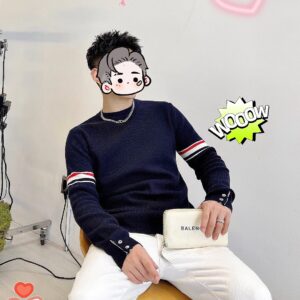 톰브라운 소매 띠 자카드 양털 니트 네이비 레플리카 미러급 SA급 S급 고퀄리티 하이엔드 최상급 의류 [남성여성공용]