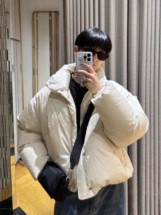 아미 ADC 순색 다운 자켓 패딩 아이보리 레플리카 미러급 SA급 S급 고퀄리티 하이엔드 최상급 의류 [남성여성공용]