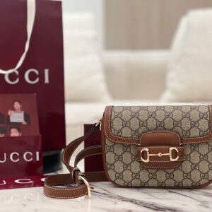 구찌 홀스빗 1955 미니 숄더백 베이지 앙코라 브라운 815205 레플리카 미러급 SA급 S급 고퀄리티 최상급 하이엔드 가방 [여성]