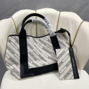 발렌시아가 레더 앤 캔버스 토트백 모노그램 화이트 블랙 레플리카 미러급 SA급 S급 고퀄리티 최상급 하이엔드 가방 [남성여성공용]