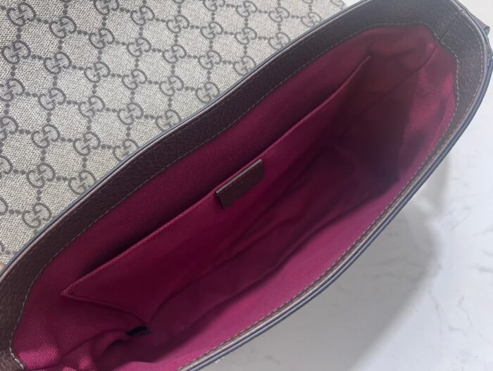 구찌 GG 슈프림 메신저백 베이지 에보니 658542 레플리카 미러급 SA급 S급 고퀄리티 최상급 하이엔드 가방 [남성여성공용] 4