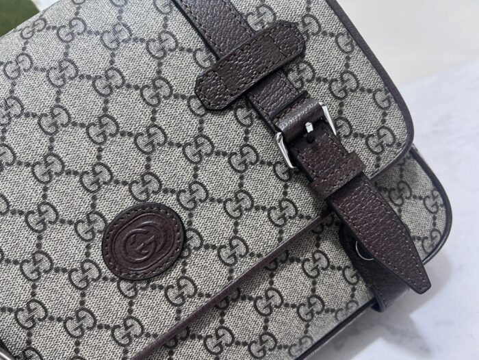 구찌 GG 슈프림 메신저백 베이지 에보니 658542 레플리카 미러급 SA급 S급 고퀄리티 최상급 하이엔드 가방 [남성여성공용] 9