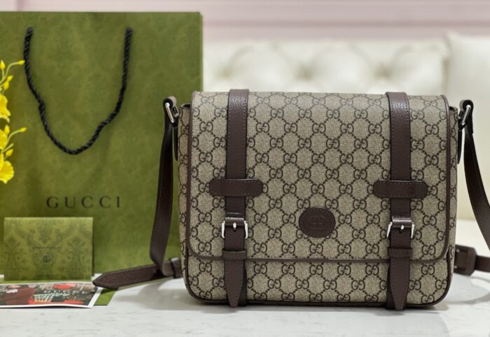 구찌 GG 슈프림 메신저백 베이지 에보니 658542 레플리카 미러급 SA급 S급 고퀄리티 최상급 하이엔드 가방 [남성여성공용] 2
