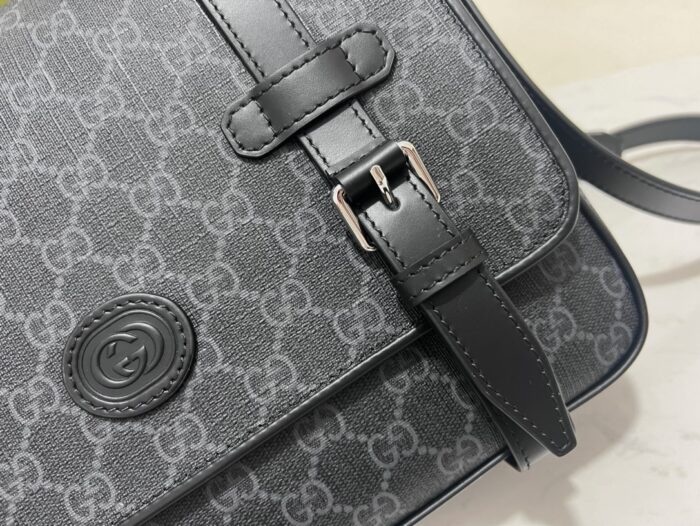 구찌 GG 슈프림 메신저백 블랙 658542 레플리카 미러급 SA급 S급 고퀄리티 최상급 하이엔드 가방 [남성여성공용] 9
