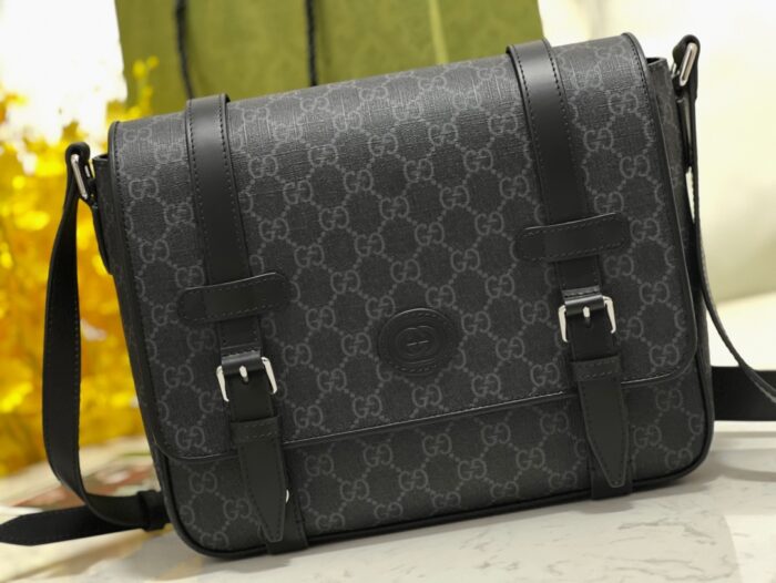 구찌 GG 슈프림 메신저백 블랙 658542 레플리카 미러급 SA급 S급 고퀄리티 최상급 하이엔드 가방 [남성여성공용] 5