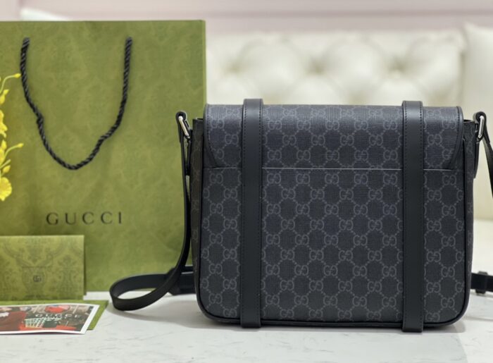 구찌 GG 슈프림 메신저백 블랙 658542 레플리카 미러급 SA급 S급 고퀄리티 최상급 하이엔드 가방 [남성여성공용] 3