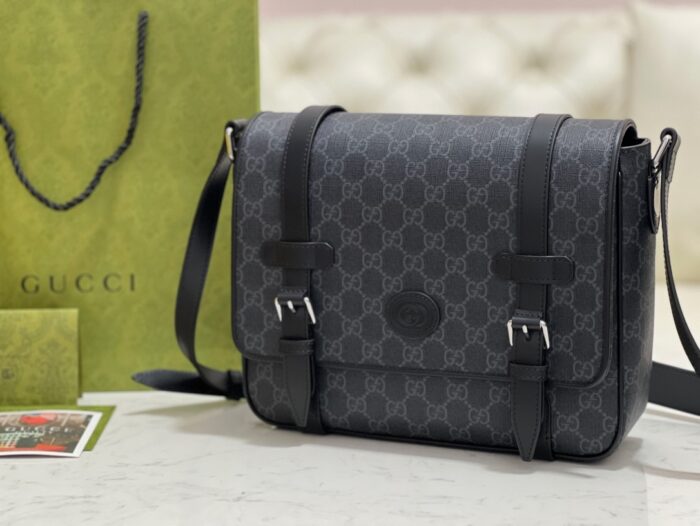 구찌 GG 슈프림 메신저백 블랙 658542 레플리카 미러급 SA급 S급 고퀄리티 최상급 하이엔드 가방 [남성여성공용] 7