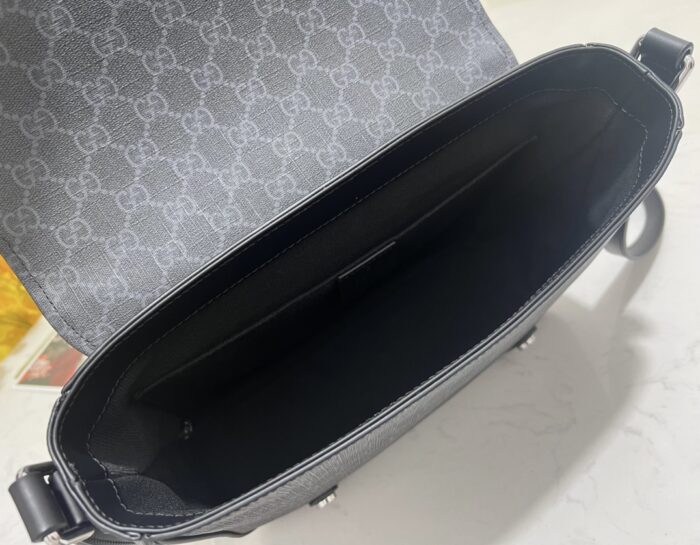 구찌 GG 슈프림 메신저백 블랙 658542 레플리카 미러급 SA급 S급 고퀄리티 최상급 하이엔드 가방 [남성여성공용] 4