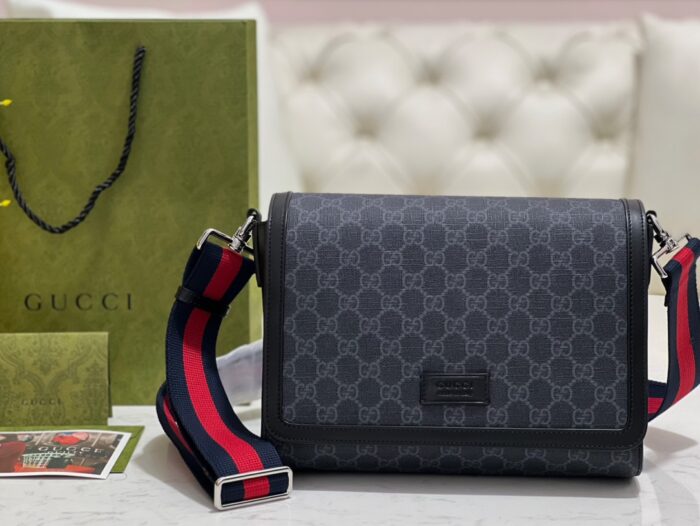 구찌 GG 크로스바디백 블랙 슈프림 771167 레플리카 미러급 SA급 S급 고퀄리티 최상급 하이엔드 가방 [남성여성공용] 2