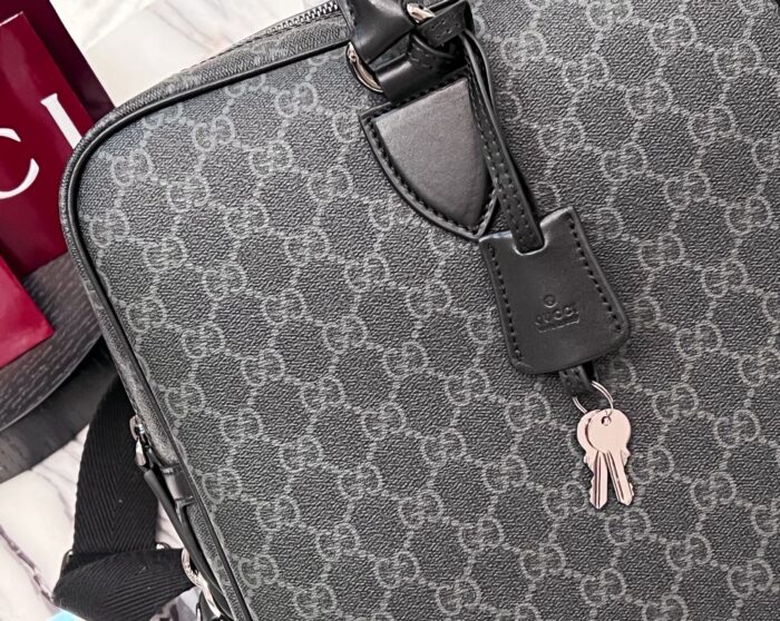 구찌 GG 엠블럼 미디움 브리프케이스 블랙 821149 레플리카 미러급 SA급 S급 고퀄리티 최상급 하이엔드 가방 [남성] 8