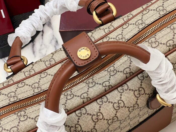 구찌 GG 엠블럼 미디움 브리프케이스 베이지 다크 브라운 821149 레플리카 미러급 SA급 S급 고퀄리티 최상급 하이엔드 가방 [남성] 7