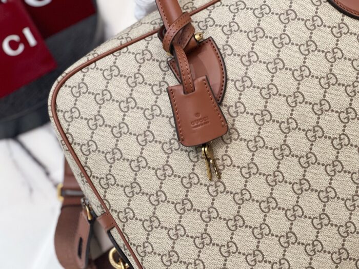 구찌 GG 엠블럼 미디움 브리프케이스 베이지 다크 브라운 821149 레플리카 미러급 SA급 S급 고퀄리티 최상급 하이엔드 가방 [남성] 8
