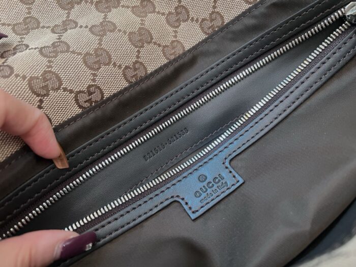 구찌 미디움 GG 크로스바디백 웹 베이지 다크 브라운 821616 레플리카 미러급 SA급 S급 고퀄리티 최상급 하이엔드 가방 [남성여성공용] 9