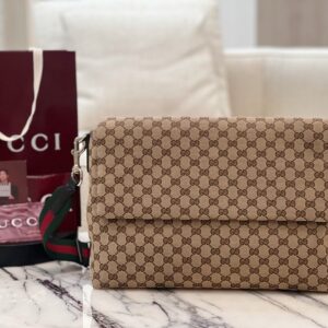 구찌 미디움 GG 크로스바디백 웹 베이지 다크 브라운 821616 레플리카 미러급 SA급 S급 고퀄리티 최상급 하이엔드 가방 [남성여성공용]