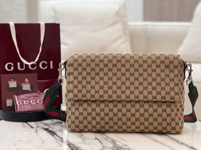 구찌 미디움 GG 크로스바디백 웹 베이지 다크 브라운 821616 레플리카 미러급 SA급 S급 고퀄리티 최상급 하이엔드 가방 [남성여성공용]