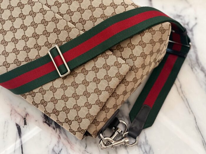 구찌 미디움 GG 크로스바디백 웹 베이지 다크 브라운 821616 레플리카 미러급 SA급 S급 고퀄리티 최상급 하이엔드 가방 [남성여성공용] 6