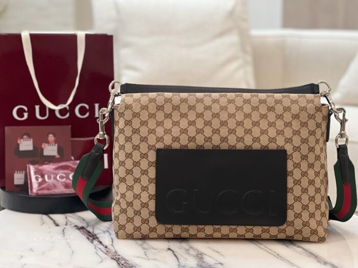구찌 미디움 GG 크로스바디백 웹 베이지 다크 브라운 821616 레플리카 미러급 SA급 S급 고퀄리티 최상급 하이엔드 가방 [남성여성공용] 2