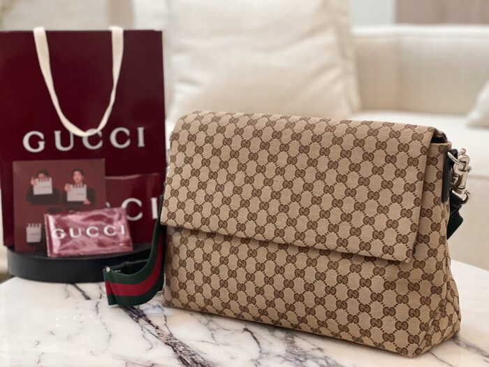 구찌 미디움 GG 크로스바디백 웹 베이지 다크 브라운 821616 레플리카 미러급 SA급 S급 고퀄리티 최상급 하이엔드 가방 [남성여성공용] 3