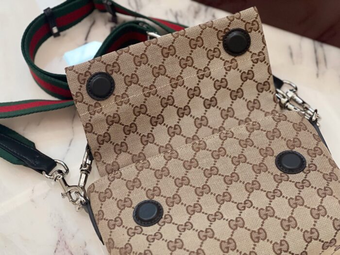 구찌 스몰 GG 크로스바디 백 웹 베이지 다크 브라운 821617 레플리카 미러급 SA급 S급 고퀄리티 최상급 하이엔드 가방 [남성여성공용] 7