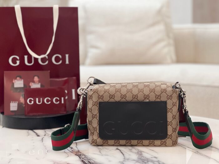 구찌 스몰 GG 크로스바디 백 웹 베이지 다크 브라운 821617 레플리카 미러급 SA급 S급 고퀄리티 최상급 하이엔드 가방 [남성여성공용] 2