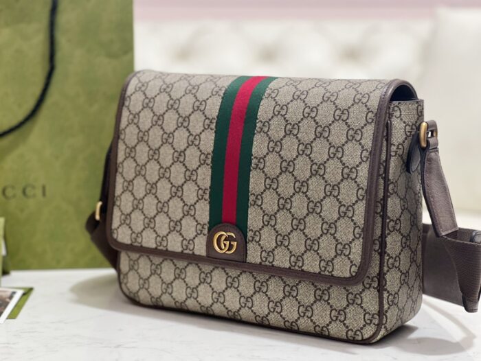 구찌 오피디아 미디움 메신저백 베이지 에보니 761741 레플리카 미러급 SA급 S급 고퀄리티 최상급 하이엔드 가방 [남성여성공용] 4