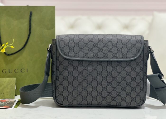 구찌 오피디아 미디움 메신저백 그레이 블랙 슈프림 텐더 761741 레플리카 미러급 SA급 S급 고퀄리티 최상급 하이엔드 가방 [남성여성공용] 2