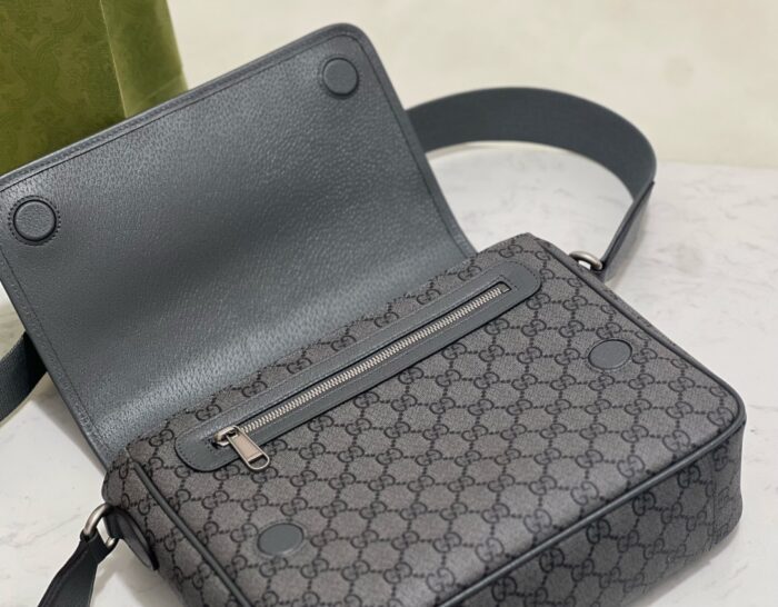 구찌 오피디아 미디움 메신저백 그레이 블랙 슈프림 텐더 761741 레플리카 미러급 SA급 S급 고퀄리티 최상급 하이엔드 가방 [남성여성공용] 8