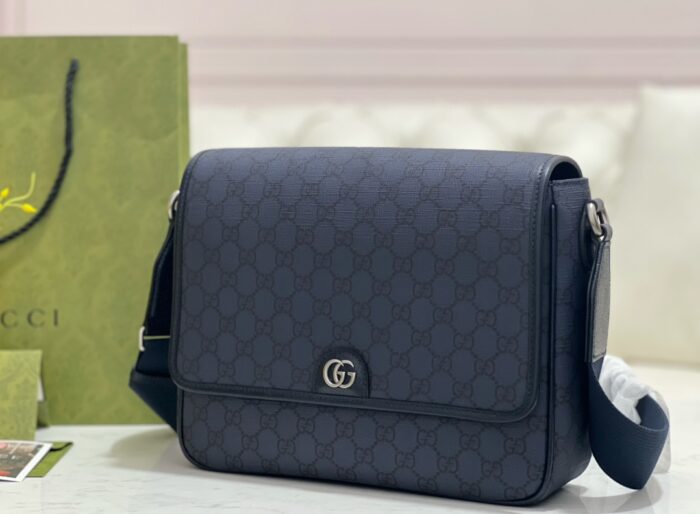 구찌 오피디아 미디움 메신저백 그블루 블랙 슈프림 텐더 761741 레플리카 미러급 SA급 S급 고퀄리티 최상급 하이엔드 가방 [남성여성공용] 4