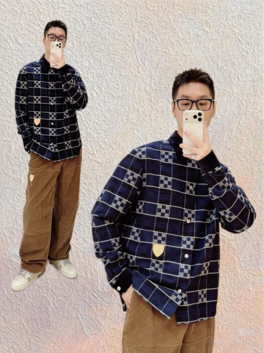 루이비통 다미에 프란넬 코튼 긴팔 셔츠 1AJC28 레플리카 미러급 SA급 S급 고퀄리티 하이엔드 최상급 의류 [남성여성공용]