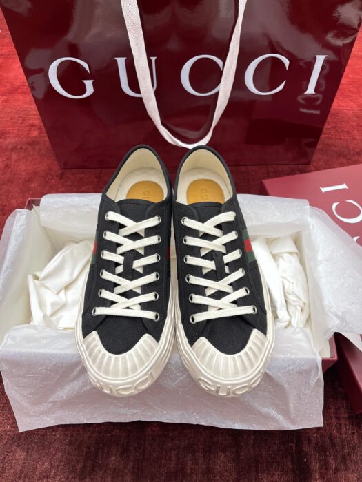 구찌 리도 캔버스 스니커즈 블랙 남성용 레플리카 미러급 SA급 S급 고퀄리티 최상급 하이엔드 신발 [남성]