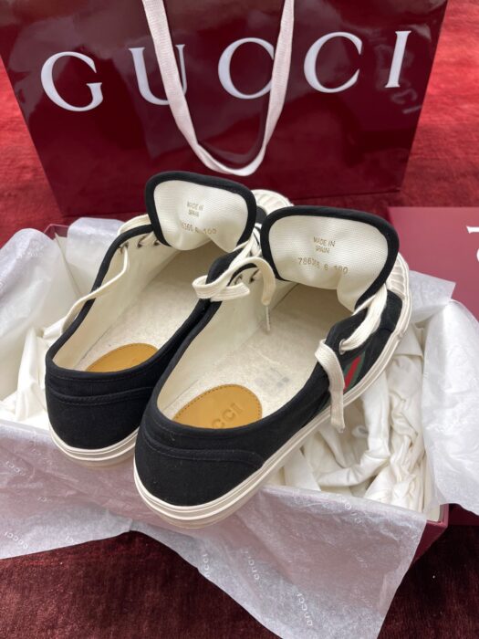 구찌 리도 캔버스 스니커즈 블랙 남성용 레플리카 미러급 SA급 S급 고퀄리티 최상급 하이엔드 신발 [남성] 6