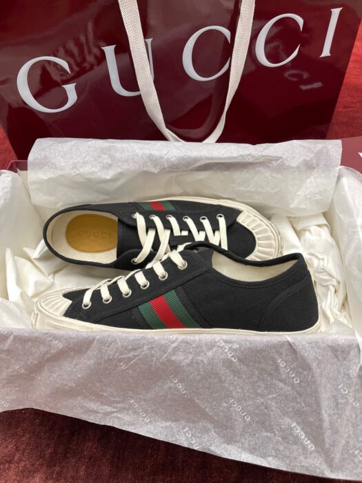 구찌 리도 캔버스 스니커즈 블랙 남성용 레플리카 미러급 SA급 S급 고퀄리티 최상급 하이엔드 신발 [남성] 3