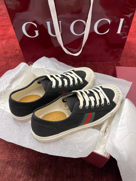 구찌 리도 캔버스 스니커즈 블랙 남성용 레플리카 미러급 SA급 S급 고퀄리티 최상급 하이엔드 신발 [남성] 4