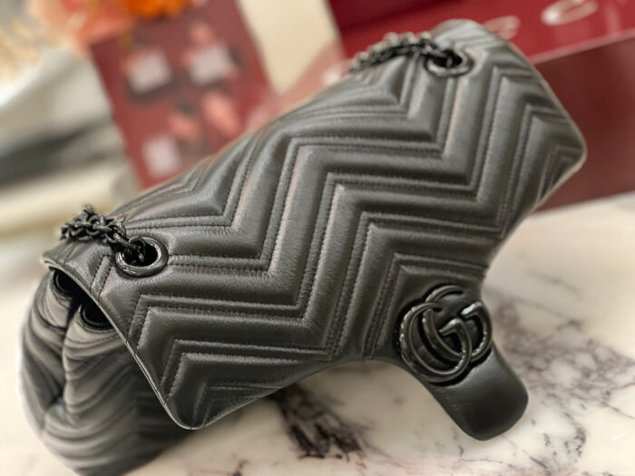 구찌 GG 마몽 미디엄 숄더백 블랙 850676 레플리카 미러급 SA급 S급 고퀄리티 최상급 하이엔드 가방 [여성] 9