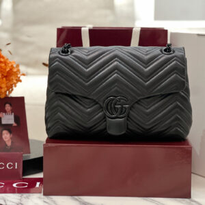 구찌 GG 마몽 미디엄 숄더백 블랙 850676 레플리카 미러급 SA급 S급 고퀄리티 최상급 하이엔드 가방 [여성]