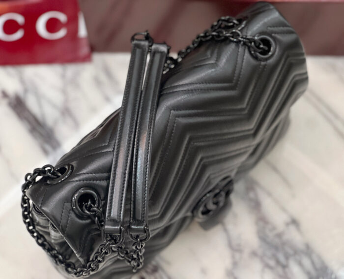 구찌 GG 마몽 미디엄 숄더백 블랙 850676 레플리카 미러급 SA급 S급 고퀄리티 최상급 하이엔드 가방 [여성] 6