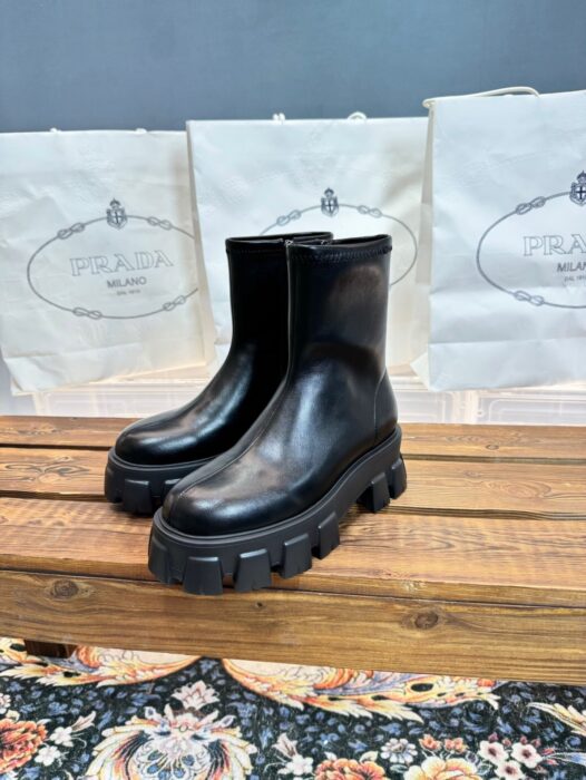 프라다 레더 지퍼 앵클 부츠 블랙 5.5cm 레플리카 미러급 SA급 S급 고퀄리티 최상급 하이엔드 신발 [여성] 4