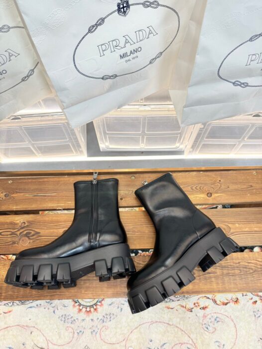 프라다 레더 지퍼 앵클 부츠 블랙 5.5cm 레플리카 미러급 SA급 S급 고퀄리티 최상급 하이엔드 신발 [여성] 5