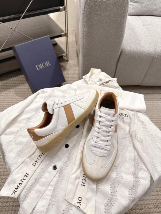 디올 B01 매치포인트 스니커즈 스무스 카프스킨 화이트 스웨이드 꼬냑 화이트 레플리카 미러급 SA급 S급 고퀄리티 최상급 하이엔드 신발 [남성] 3