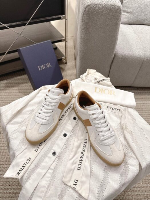 디올 B01 매치포인트 스니커즈 스무스 카프스킨 화이트 스웨이드 꼬냑 화이트 레플리카 미러급 SA급 S급 고퀄리티 최상급 하이엔드 신발 [남성] 5
