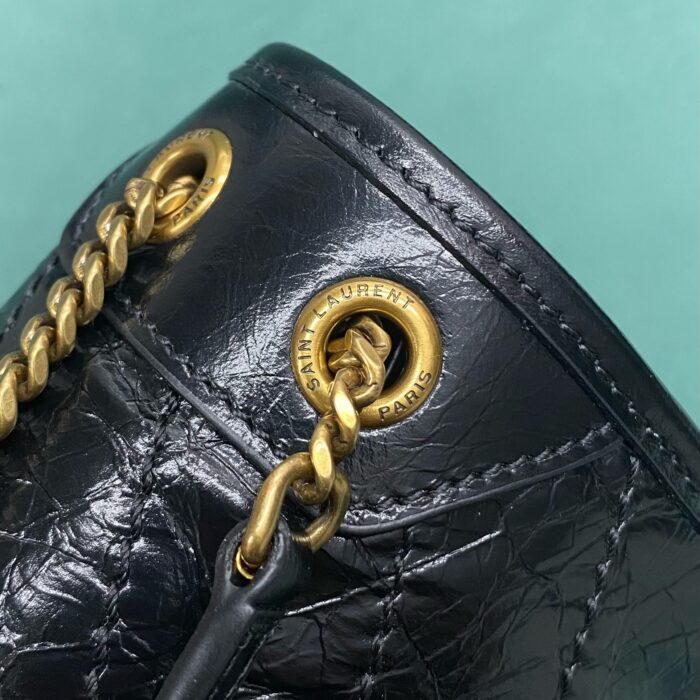 생로랑 빈티지 가죽 소재 NIKI 미니 백 846087 블랙 금장 레플리카 미러급 SA급 S급 고퀄리티 최상급 하이엔드 가방 [여성] 7